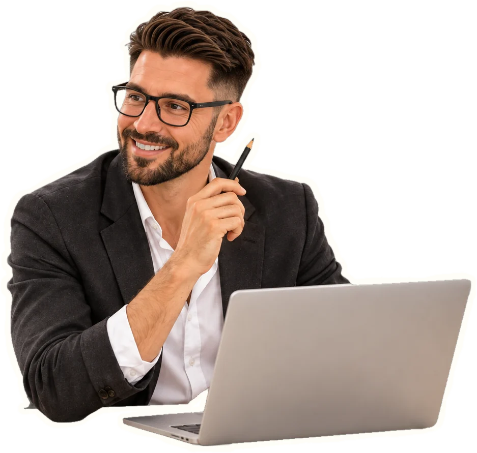 Tervező laptop mellett