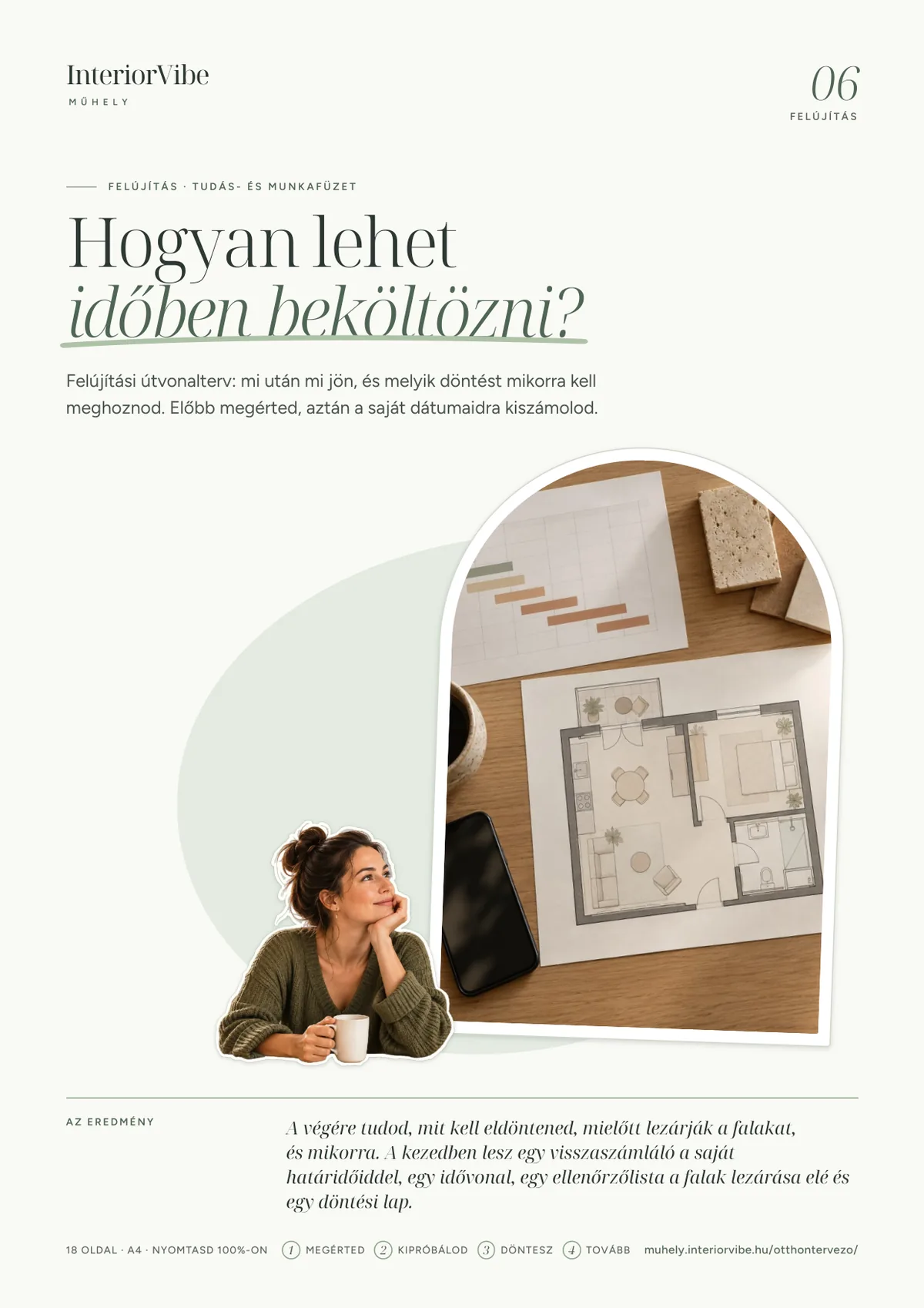 A Felújítási útvonalterv munkafüzet borítója